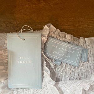 NWT Hill House The Caroline Nap Dress Sheer White Swiss Dot